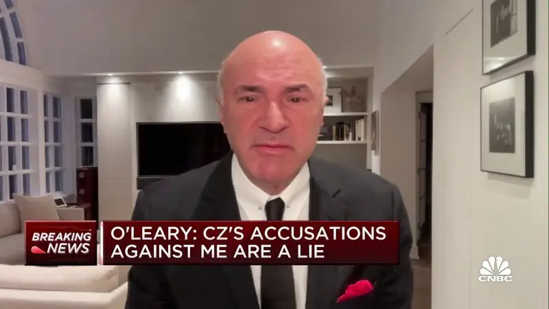 Kevin O'Leary responds to criticism from Binance CEO Zhao: His accusations against me are a lie