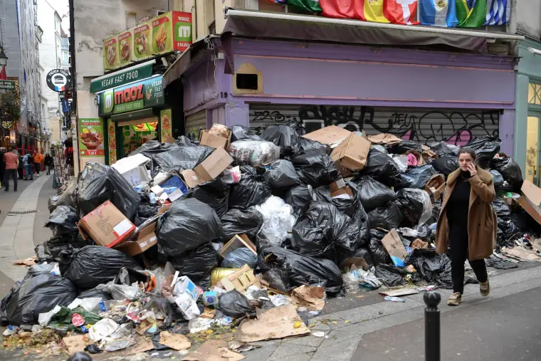 France forced Paris rubbish collectors to return to work after a days-long strike against pension reforms.