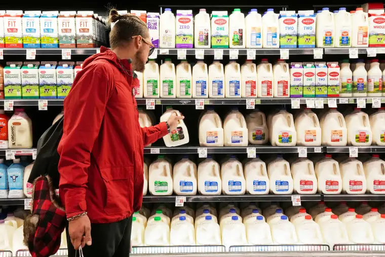 A customer at a grocery store in Salt Lake City.