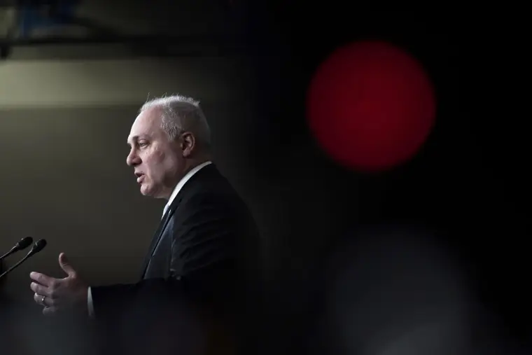 Rep. Steve Scalise speaks during a news conference at the Capitol in Washington, D.C.