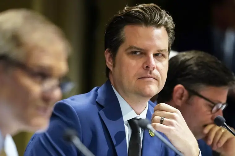 Rep. Matt Gaetz attends a House Judiciary Committee Field Hearing in New York