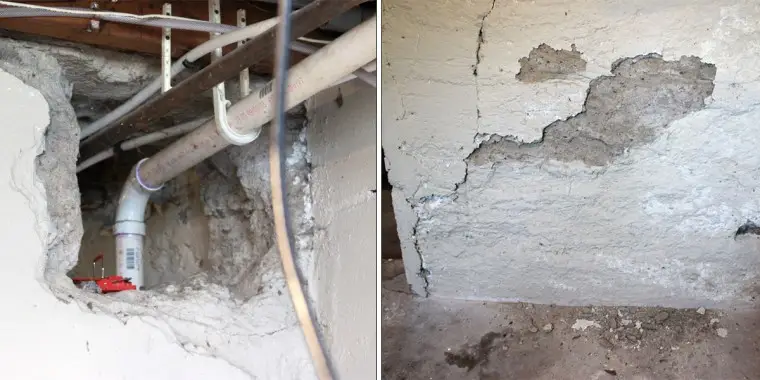 Areas in Jimari Brown's home in need of repair.